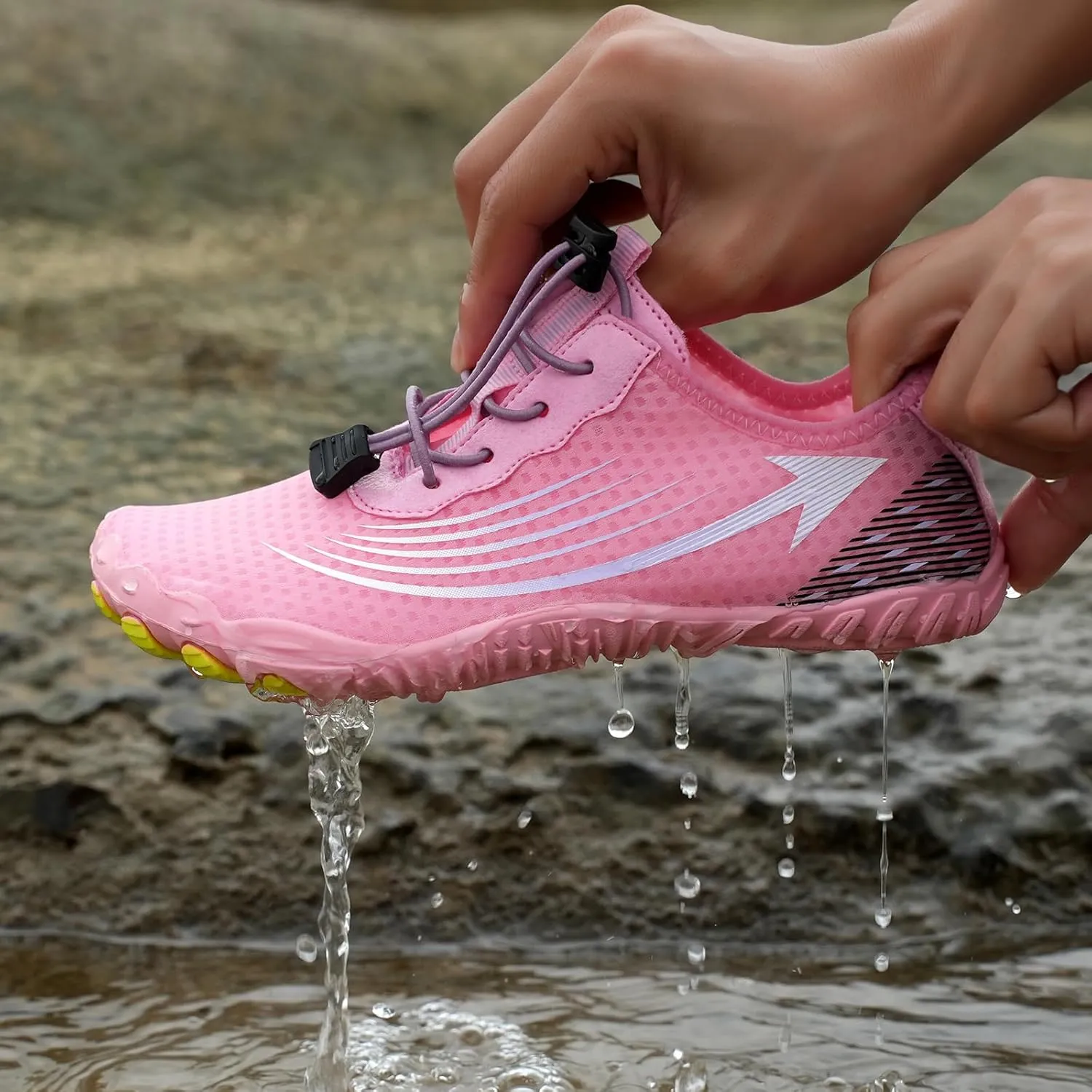Barefoot Water Shoes for Women Men Breathable & Non-Slip Water Shoes, Athletic Wide Toe Water Shoes Quick Dry Zero Drop Trail Running Shoes for Swimming, Walking & Hiking