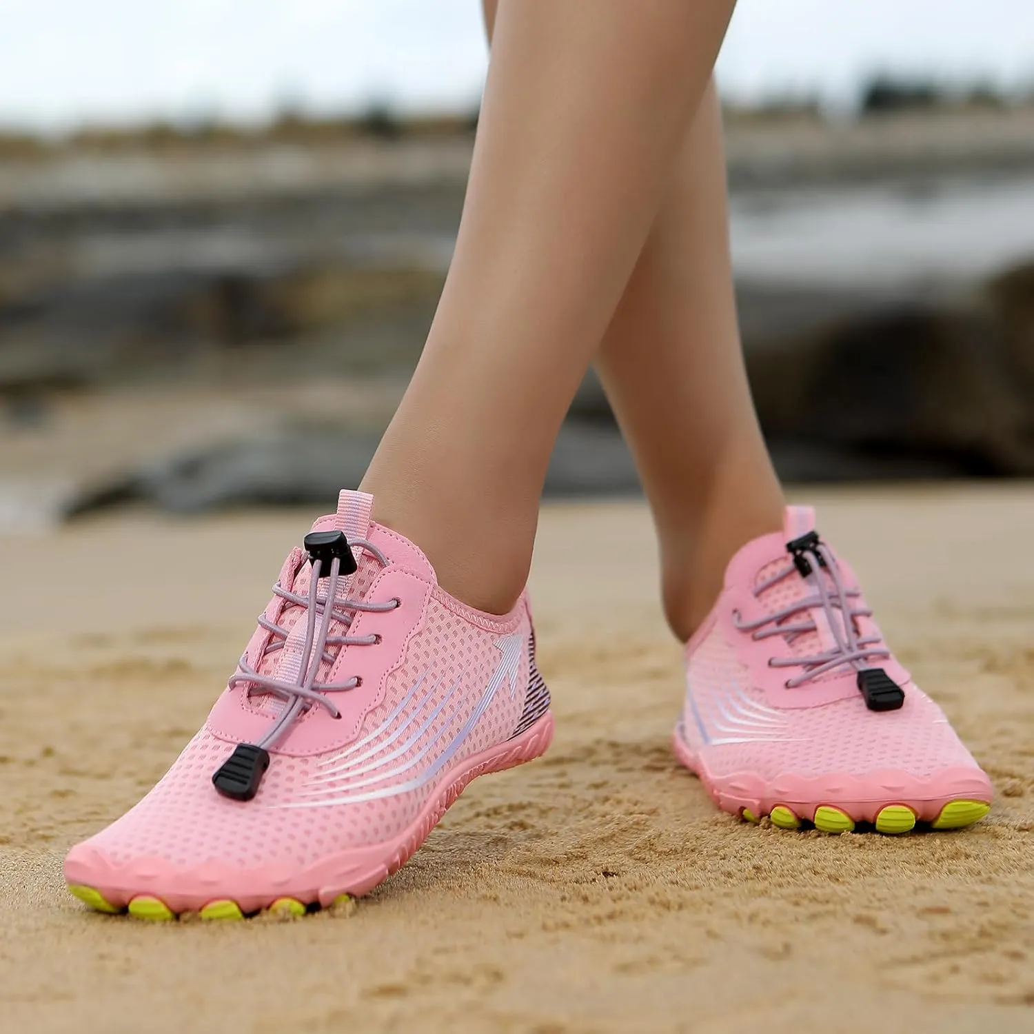Barefoot Water Shoes for Women Men Breathable & Non-Slip Water Shoes, Athletic Wide Toe Water Shoes Quick Dry Zero Drop Trail Running Shoes for Swimming, Walking & Hiking