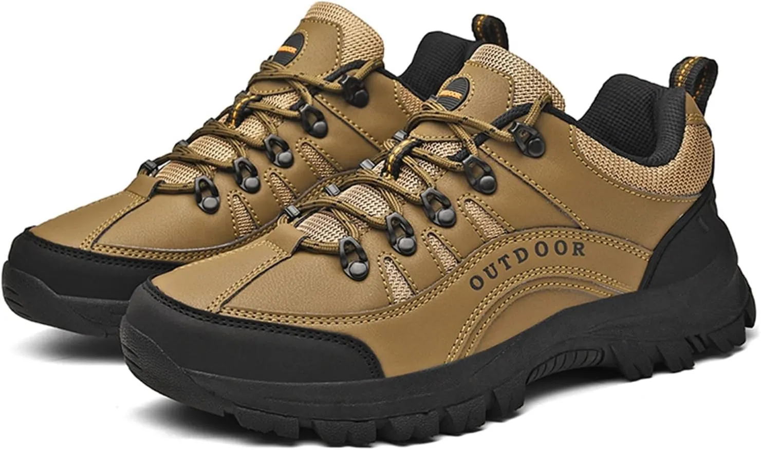 Fashion Summer and Men Hiking Shoes Non Slip Soles Thick Bottom Mesh Breathable Casual Lace Up Mens Casual Sneaker