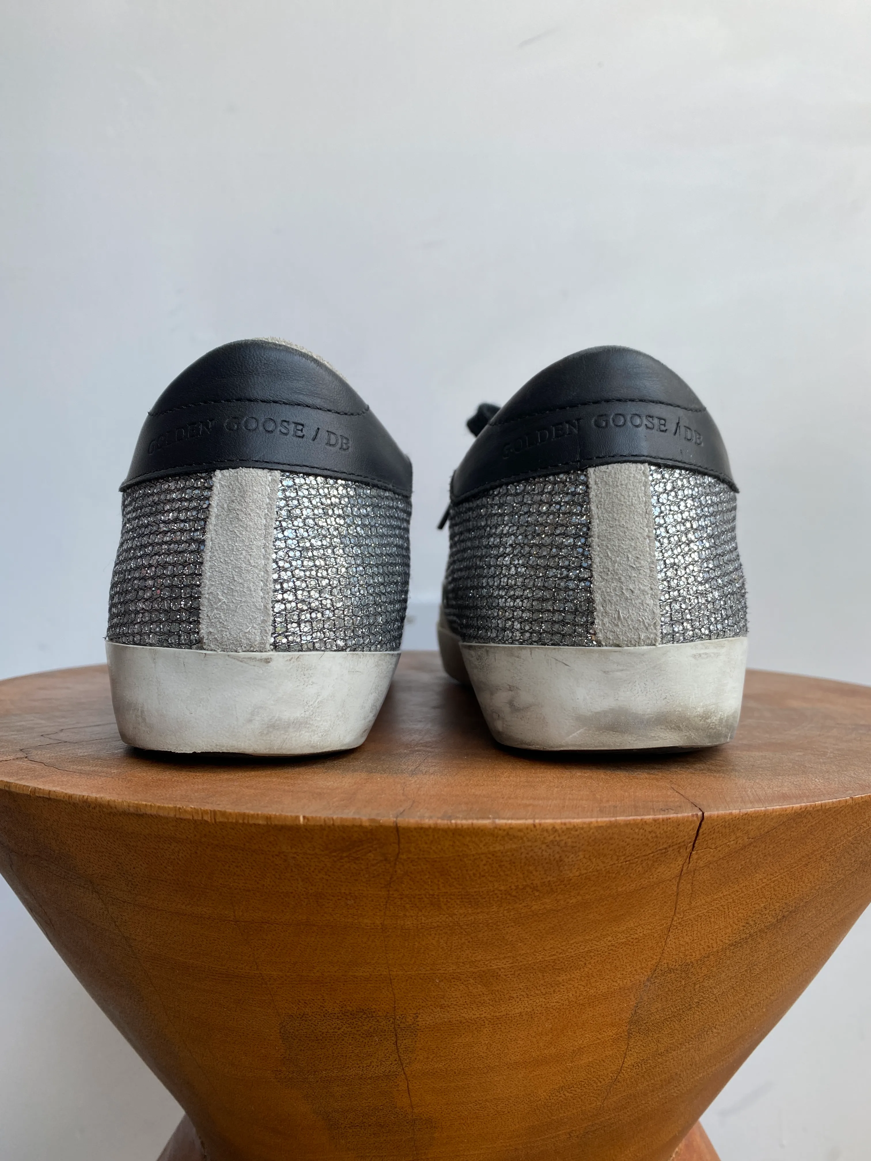 SILVER LUREX SUPERSTAR SNEAKERS