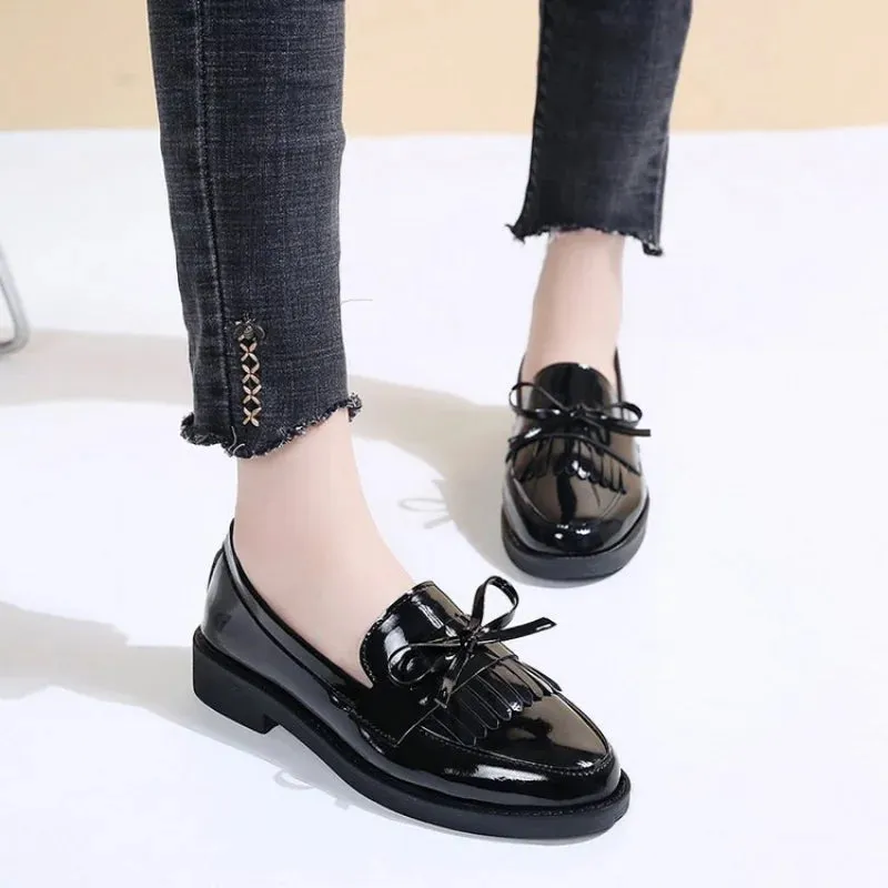 Uzeta Schoenen | Dames Kwastje Leren schoenen