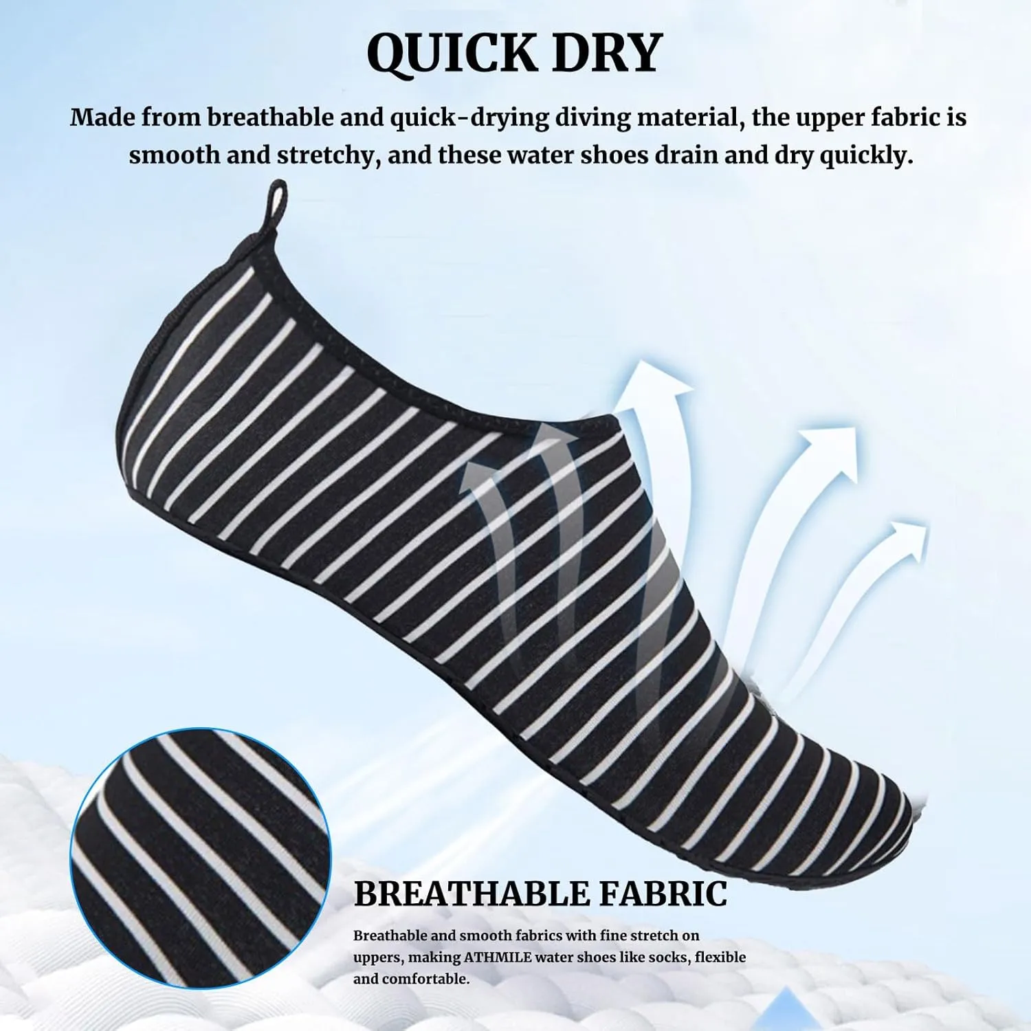 Water Proof Shoes for Women Wide Width Water Sports Shoes Barefoot Quick-Dry Aqua Yoga Socks Slip On for Women Barefoot Non-Slip Beach Pool Swimming Diving Surf Aqua Sports Walking Yoga Shoe