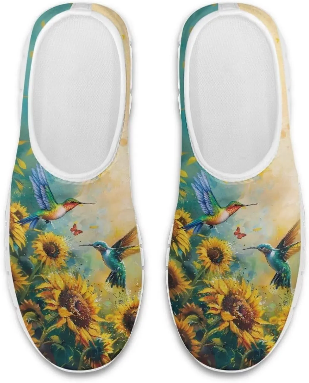 Women's Hummingbird Casual Wide Toe Loafers Driving Shoes Comfort Hiking Barefoot Sneaker Flats