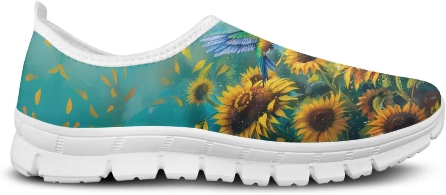 Women's Hummingbird Casual Wide Toe Loafers Driving Shoes Comfort Hiking Barefoot Sneaker Flats