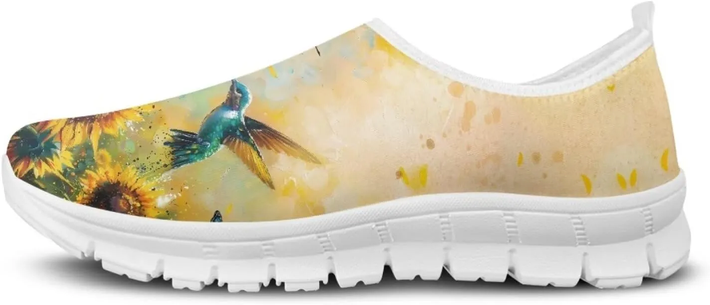 Women's Hummingbird Casual Wide Toe Loafers Driving Shoes Comfort Hiking Barefoot Sneaker Flats
